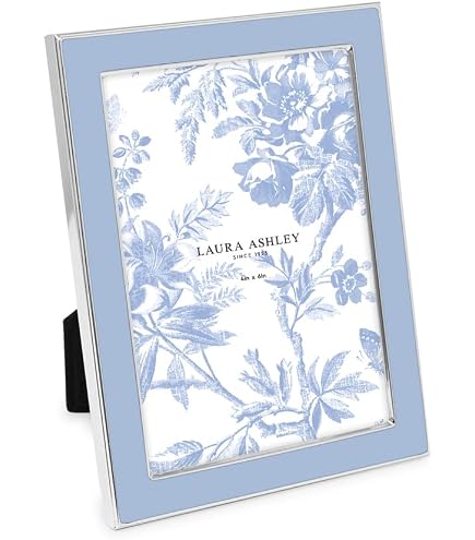 Amazon.com - Laura Ashley 4x6 Powder Blue Flower Textured Picture